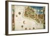 Brazil: Map And Native Indians-null-Framed Giclee Print