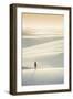 Brazil, Maranhao, Atins, Lencois Maranhenses national park, people standing in the dunes near Atins-Alex Robinson-Framed Photographic Print