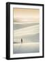 Brazil, Maranhao, Atins, Lencois Maranhenses national park, people standing in the dunes near Atins-Alex Robinson-Framed Photographic Print