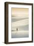 Brazil, Maranhao, Atins, Lencois Maranhenses national park, people standing in the dunes near Atins-Alex Robinson-Framed Photographic Print