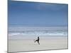 Brazil, Maranhao, Sao Luis, Sao Marcos Beach, Boy Playing Football on the Beach-Alex Robinson-Mounted Photographic Print