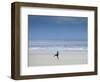 Brazil, Maranhao, Sao Luis, Sao Marcos Beach, Boy Playing Football on the Beach-Alex Robinson-Framed Photographic Print