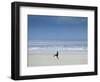 Brazil, Maranhao, Sao Luis, Sao Marcos Beach, Boy Playing Football on the Beach-Alex Robinson-Framed Photographic Print