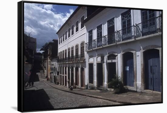 Brazil, Maranhao State, Sao Luis, Historic Centre, Buildings-null-Framed Stretched Canvas