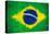 Brazil Painted Flag-jordygraph-Stretched Canvas