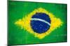 Brazil Painted Flag-jordygraph-Mounted Premium Giclee Print