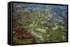 Brazil, Pantanal, Mato Grosso Do Sul. an Aerial View of a Section of the Pantanal-Nigel Pavitt-Framed Stretched Canvas