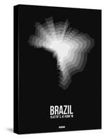 Brazil Radiant Map 4-NaxArt-Stretched Canvas