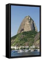 Brazil, Rio De Janeiro, Botafogo, Sugarloaf, Harbor-Chris Seba-Framed Stretched Canvas