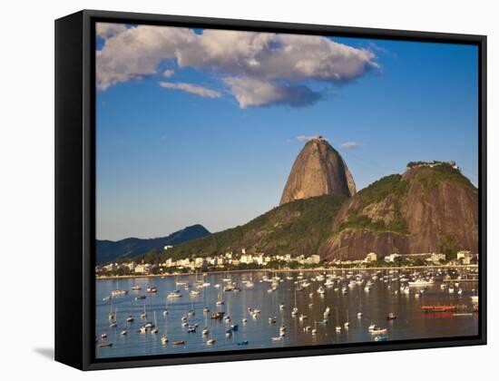 Brazil, Rio De Janeiro, Botafogo, View of Sugar Loaf-Jane Sweeney-Framed Stretched Canvas