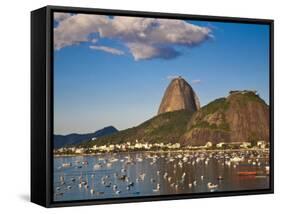 Brazil, Rio De Janeiro, Botafogo, View of Sugar Loaf-Jane Sweeney-Framed Stretched Canvas