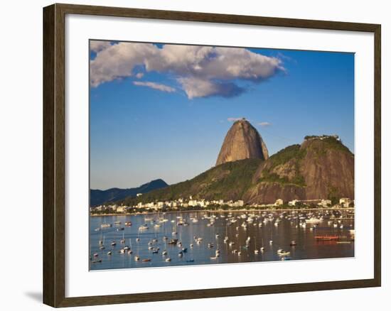 Brazil, Rio De Janeiro, Botafogo, View of Sugar Loaf-Jane Sweeney-Framed Photographic Print