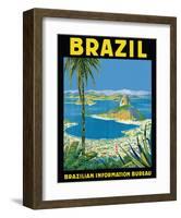 Brazil - Rio de Janeiro - Brazilian Information Bureau-Waldomiro Gonçalves Christino-Framed Giclee Print