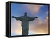 Brazil, Rio De Janeiro, Cosme Velho, Chirst the Redeemer Statue Atop Cocovado-Jane Sweeney-Framed Stretched Canvas