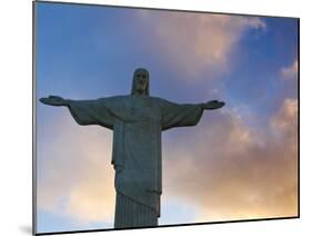 Brazil, Rio De Janeiro, Cosme Velho, Chirst the Redeemer Statue Atop Cocovado-Jane Sweeney-Mounted Photographic Print