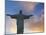 Brazil, Rio De Janeiro, Cosme Velho, Chirst the Redeemer Statue Atop Cocovado-Jane Sweeney-Mounted Photographic Print