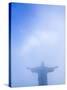 Brazil, Rio De Janeiro, Cosme Velho, Christ the Redeemer Statue at Atop Cocovado-Jane Sweeney-Stretched Canvas