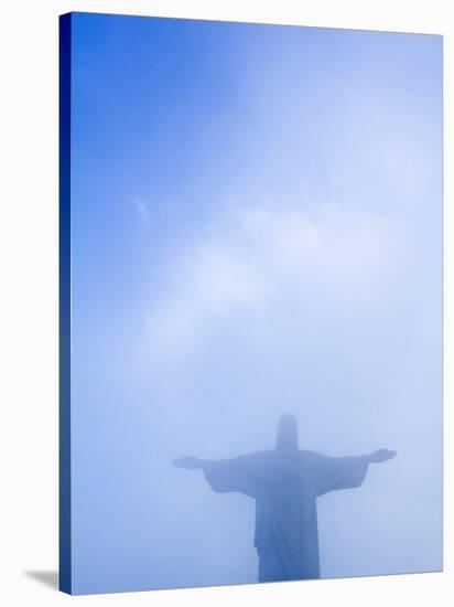 Brazil, Rio De Janeiro, Cosme Velho, Christ the Redeemer Statue at Atop Cocovado-Jane Sweeney-Stretched Canvas