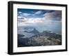 Brazil, Rio De Janeiro, Cosme Velho, Sugar Loaf Mountain, Botafogo Bay and Copacabana-Jane Sweeney-Framed Photographic Print