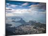 Brazil, Rio De Janeiro, Cosme Velho, Sugar Loaf Mountain, Botafogo Bay and Copacabana-Jane Sweeney-Mounted Photographic Print