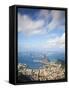 Brazil, Rio De Janeiro, Cosme Velho, Sugar Loaf Mountain, Botafogo Bay and Copacabana-Jane Sweeney-Framed Stretched Canvas