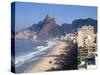 Brazil, Rio De Janeiro, Ipenema Beach Looking Towards Leblon-Jane Sweeney-Stretched Canvas