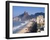 Brazil, Rio De Janeiro, Ipenema Beach Looking Towards Leblon-Jane Sweeney-Framed Photographic Print