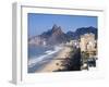 Brazil, Rio De Janeiro, Ipenema Beach Looking Towards Leblon-Jane Sweeney-Framed Photographic Print