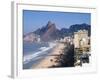 Brazil, Rio De Janeiro, Ipenema Beach Looking Towards Leblon-Jane Sweeney-Framed Photographic Print
