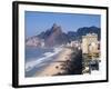 Brazil, Rio De Janeiro, Ipenema Beach Looking Towards Leblon-Jane Sweeney-Framed Photographic Print