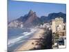 Brazil, Rio De Janeiro, Ipenema Beach Looking Towards Leblon-Jane Sweeney-Mounted Photographic Print