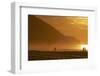 Brazil, Rio De Janeiro, Praia De Copacabana, Silhouette, People-Chris Seba-Framed Photographic Print