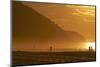 Brazil, Rio De Janeiro, Praia De Copacabana, Silhouette, People-Chris Seba-Mounted Photographic Print