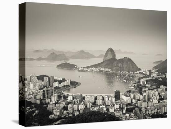 Brazil, Rio De Janeiro, Sugar Loaf (Pao De Acucar) and Morro De Urca in Botafogo Bay-Alex Robinson-Stretched Canvas