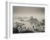 Brazil, Rio De Janeiro, Sugar Loaf (Pao De Acucar) and Morro De Urca in Botafogo Bay-Alex Robinson-Framed Photographic Print