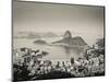 Brazil, Rio De Janeiro, Sugar Loaf (Pao De Acucar) and Morro De Urca in Botafogo Bay-Alex Robinson-Mounted Photographic Print