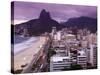 Brazil, Rio De Janeiro, View of Leblon Beach and Two Brothers Mountain - Dois Irmaos-Jane Sweeney-Stretched Canvas