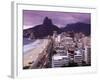 Brazil, Rio De Janeiro, View of Leblon Beach and Two Brothers Mountain - Dois Irmaos-Jane Sweeney-Framed Photographic Print