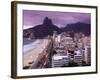 Brazil, Rio De Janeiro, View of Leblon Beach and Two Brothers Mountain - Dois Irmaos-Jane Sweeney-Framed Photographic Print