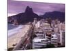 Brazil, Rio De Janeiro, View of Leblon Beach and Two Brothers Mountain - Dois Irmaos-Jane Sweeney-Mounted Photographic Print