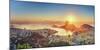 Brazil, Rio De Janeiro, View of Sugarloaf and Rio De Janeiro City-Michele Falzone-Mounted Photographic Print