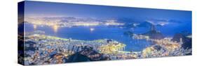 Brazil, Rio De Janeiro, View of Sugarloaf and Rio De Janeiro City-Michele Falzone-Stretched Canvas