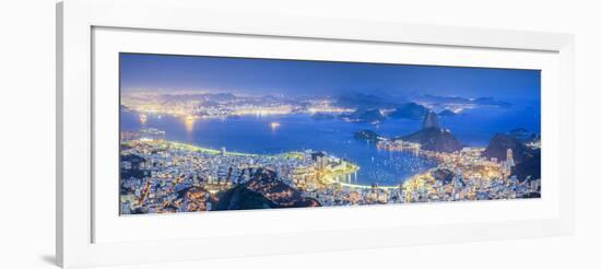 Brazil, Rio De Janeiro, View of Sugarloaf and Rio De Janeiro City-Michele Falzone-Framed Photographic Print