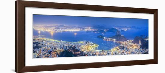 Brazil, Rio De Janeiro, View of Sugarloaf and Rio De Janeiro City-Michele Falzone-Framed Photographic Print