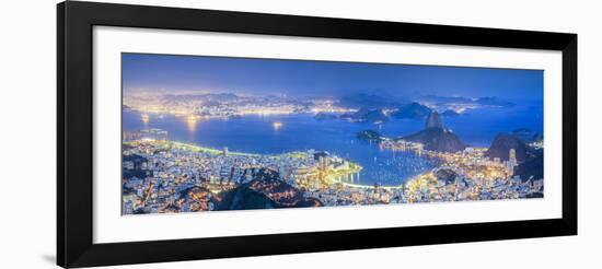 Brazil, Rio De Janeiro, View of Sugarloaf and Rio De Janeiro City-Michele Falzone-Framed Photographic Print