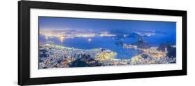 Brazil, Rio De Janeiro, View of Sugarloaf and Rio De Janeiro City-Michele Falzone-Framed Photographic Print