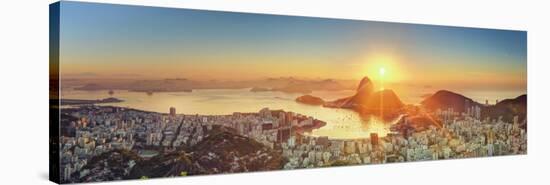 Brazil, Rio De Janeiro, View of Sugarloaf and Rio De Janeiro City-Michele Falzone-Stretched Canvas