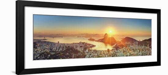 Brazil, Rio De Janeiro, View of Sugarloaf and Rio De Janeiro City-Michele Falzone-Framed Photographic Print