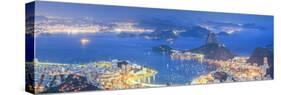 Brazil, Rio De Janeiro, View of Sugarloaf and Rio De Janeiro City-Michele Falzone-Stretched Canvas