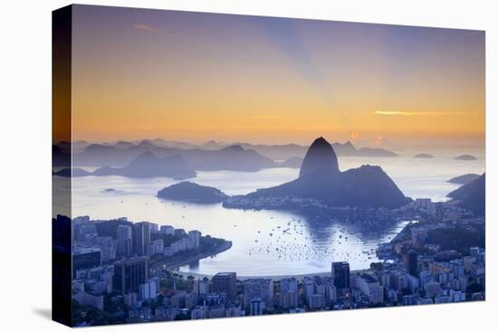 Brazil, Rio De Janeiro, View of Sugarloaf and Rio De Janeiro City-Michele Falzone-Stretched Canvas